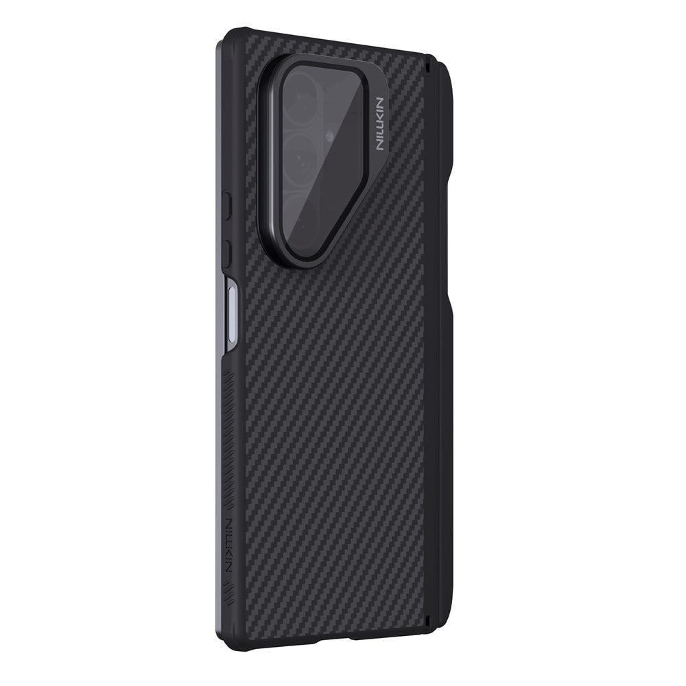 Coque MagSafe pour Samsung Galaxy Z Fold7 F966, Nillkin, CarboProp avec protection d'objectif noire transparente et support pour S-Pen, noire