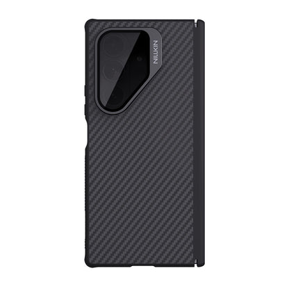 Coque MagSafe pour Samsung Galaxy Z Fold7 F966, Nillkin, CarboProp avec protection d'objectif noire transparente, noire