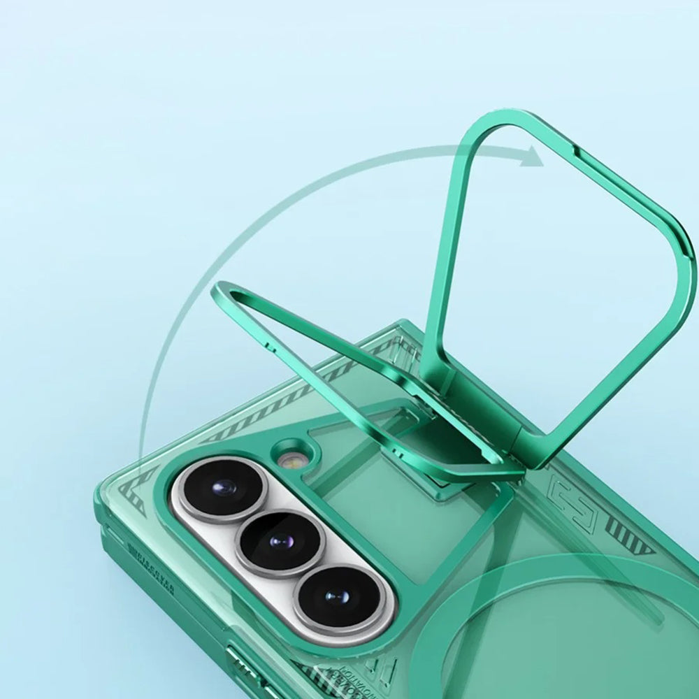 MagSafe Case for Samsung Galaxy Z Fold7 F966, Nillkin, Iceblade Prop with Camera Cutout, Green