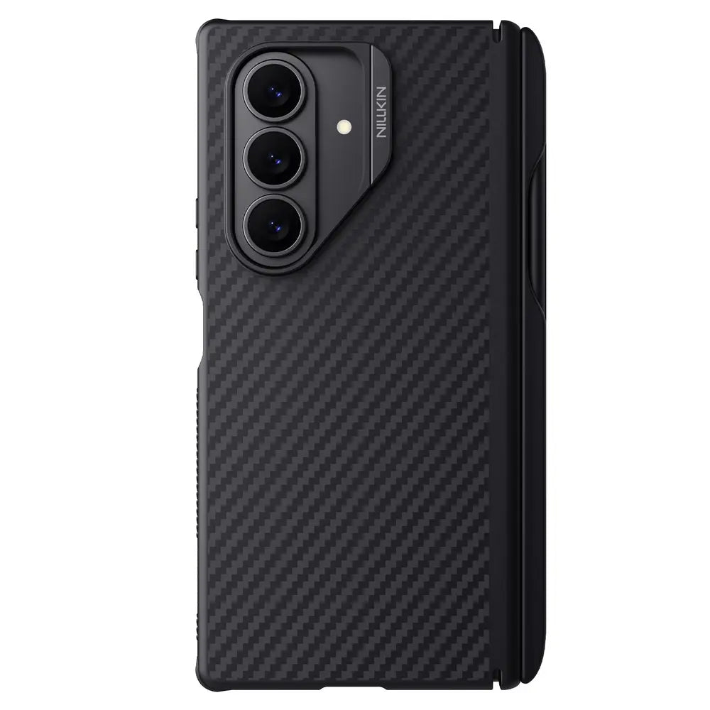 Coque MagSafe pour Samsung Galaxy Z Fold7 F966, Nillkin, Synthetic Fiber Pro avec support pour S-Pen, Noire