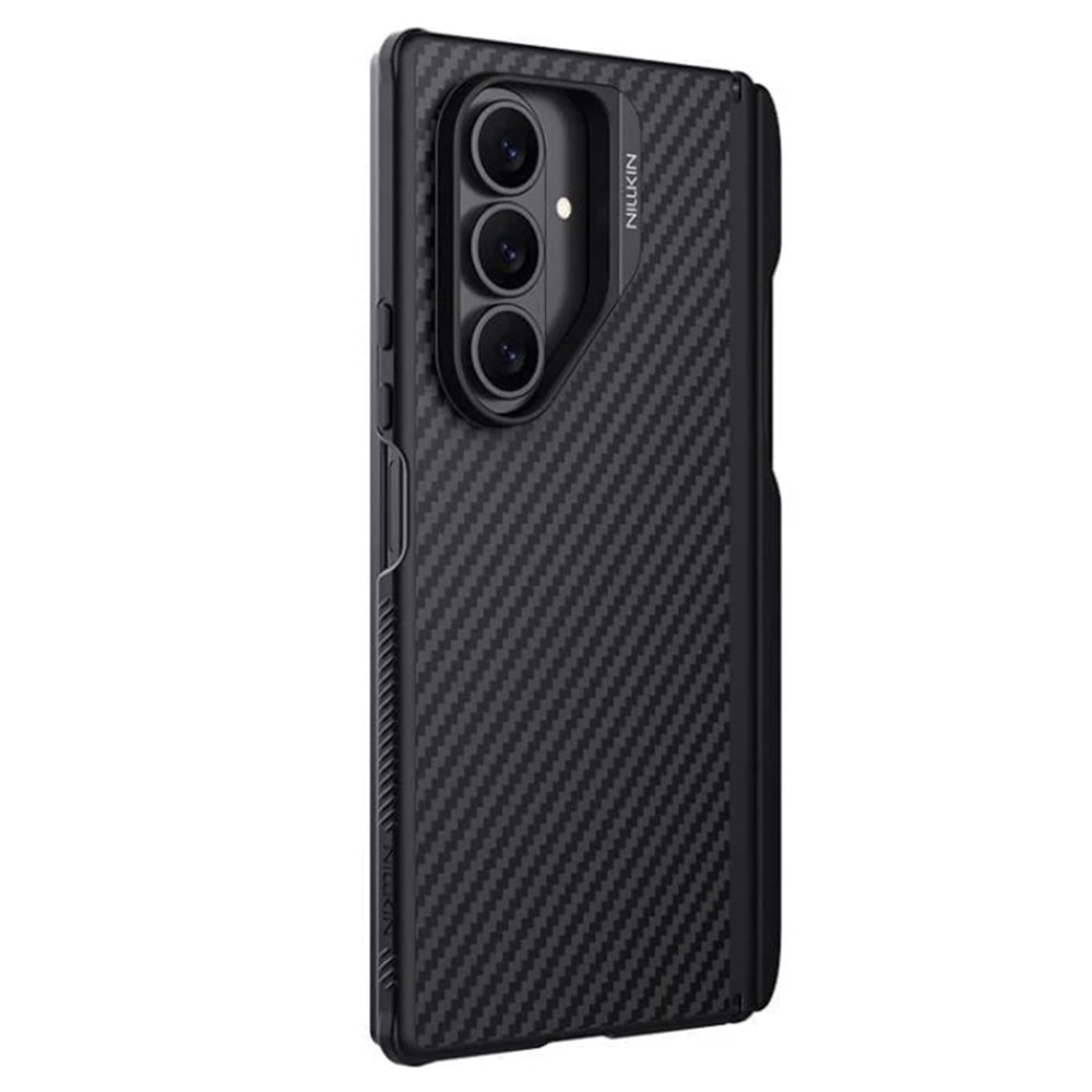 Coque MagSafe pour Samsung Galaxy Z Fold7 F966, Nillkin, Synthetic Fiber Pro avec support pour S-Pen, Noire