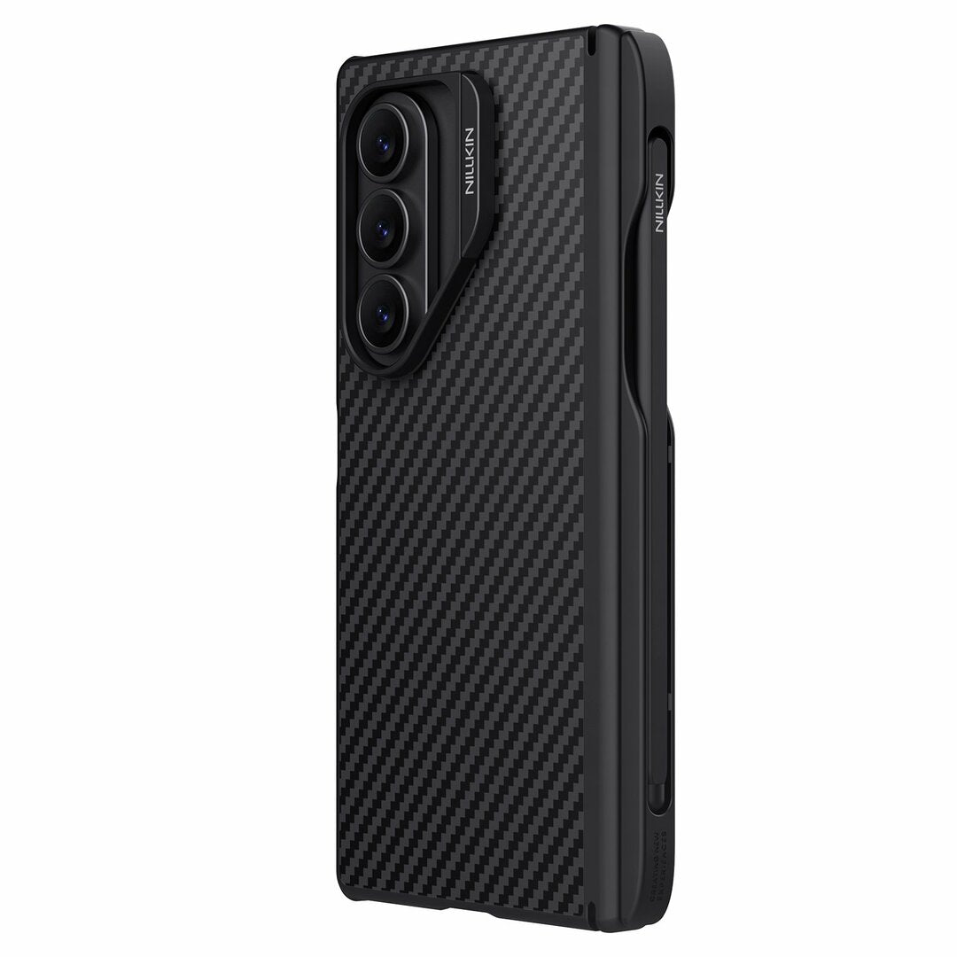 Coque MagSafe pour Samsung Galaxy Z Fold7 F966, Nillkin, Synthetic Fiber Pro avec support pour S-Pen, Noire