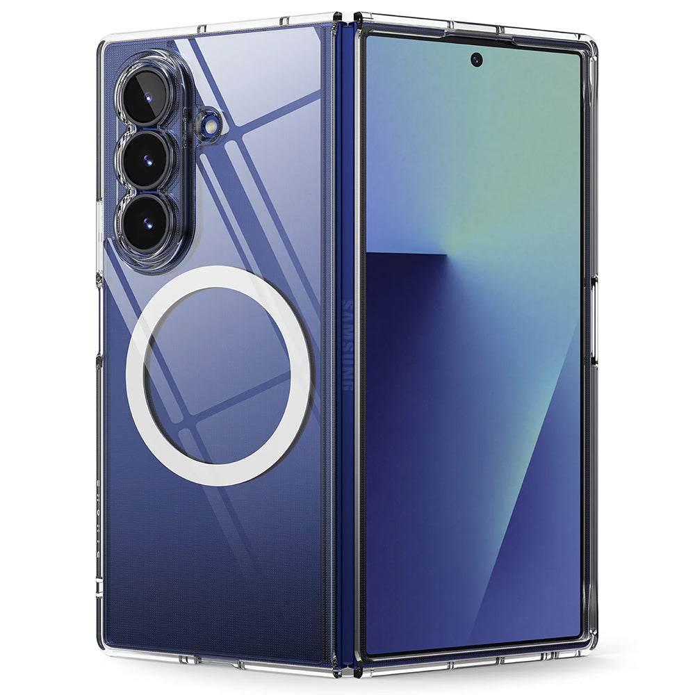 Coque MagSafe pour Samsung Galaxy Z Fold7 F966, Ringke, Fusion, Transparente