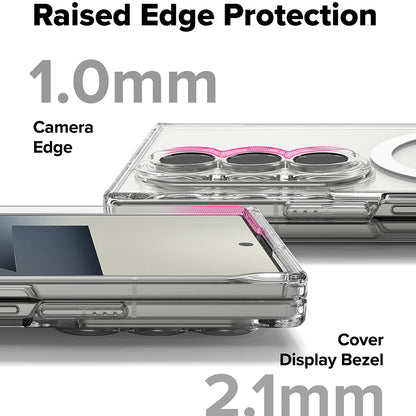 Coque MagSafe pour Samsung Galaxy Z Fold7 F966, Ringke, Fusion, Transparente