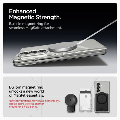 MagSafe Case for Samsung Galaxy Z Fold7 F966, Spigen, Air Skin, Transparent