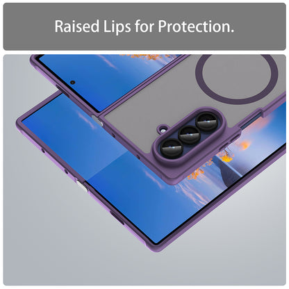 MagSafe Case for Samsung Galaxy Z Fold7 F966, Techsuit, HaloFrost II, Purple
