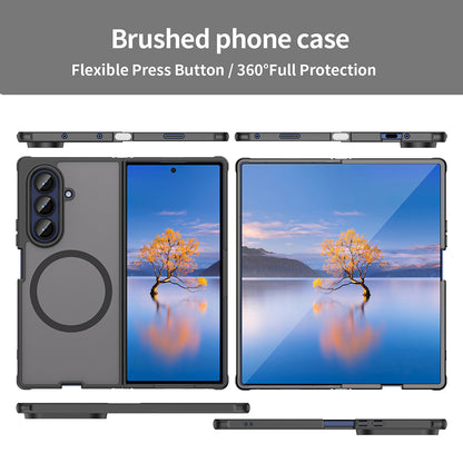 Coque MagSafe pour Samsung Galaxy Z Fold7 F966, Techsuit, HaloFrost II, Noire