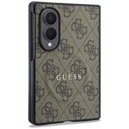 MagSafe Case for Samsung Galaxy Z Fold8 F971, Guess, 4G Leather Classic, Brown