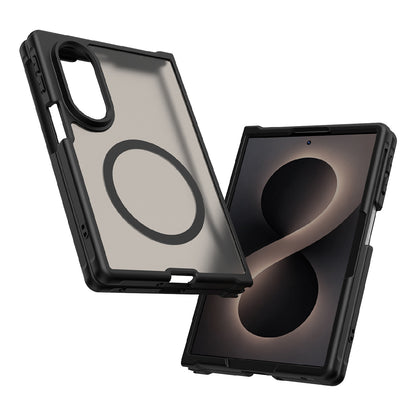 Coque MagSafe pour Samsung Galaxy Z Fold8 F971, Techsuit, HaloFrost II, Noire