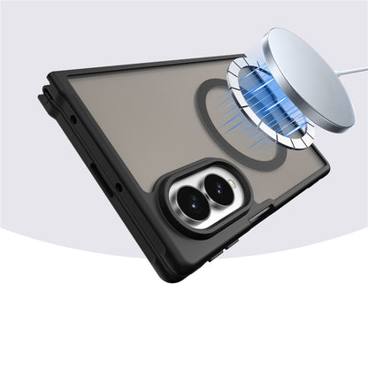 Coque MagSafe pour Samsung Galaxy Z Fold8 F971, Techsuit, HaloFrost II, Noire