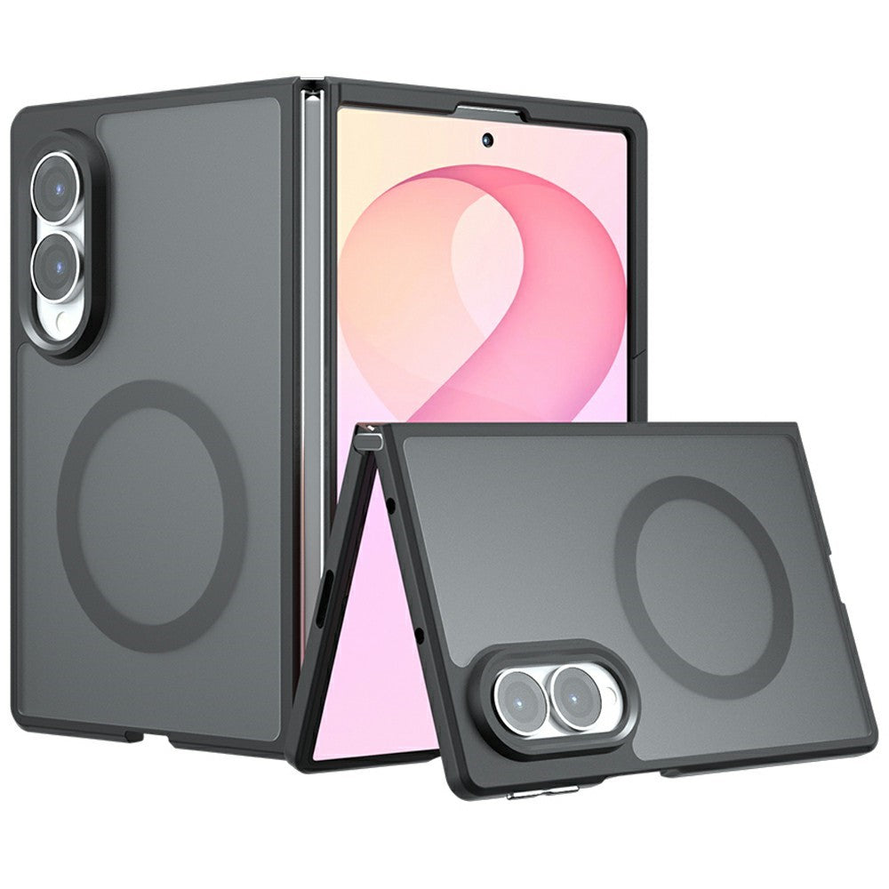 Coque MagSafe pour Samsung Galaxy Z Fold8 F971, Techsuit, PureFrost, Noir Satiné