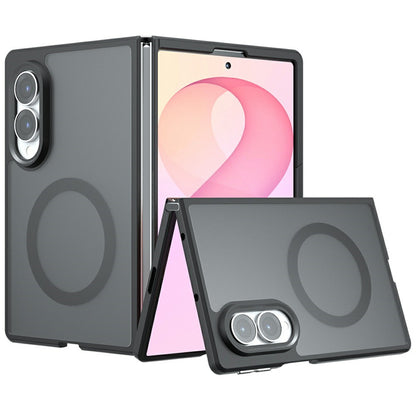Coque MagSafe pour Samsung Galaxy Z Fold8 F971, Techsuit, PureFrost, Noir Satiné