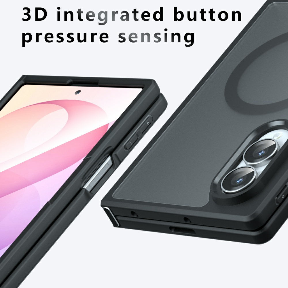 Coque MagSafe pour Samsung Galaxy Z Fold8 F971, Techsuit, PureFrost, Noir Satiné
