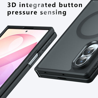 Coque MagSafe pour Samsung Galaxy Z Fold8 F971, Techsuit, PureFrost, Noir Satiné