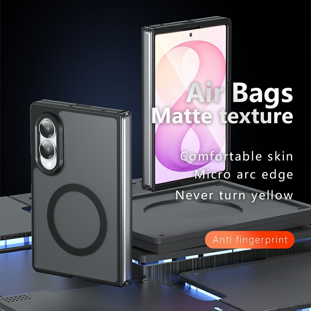 Coque MagSafe pour Samsung Galaxy Z Fold8 F971, Techsuit, PureFrost, Noir Satiné