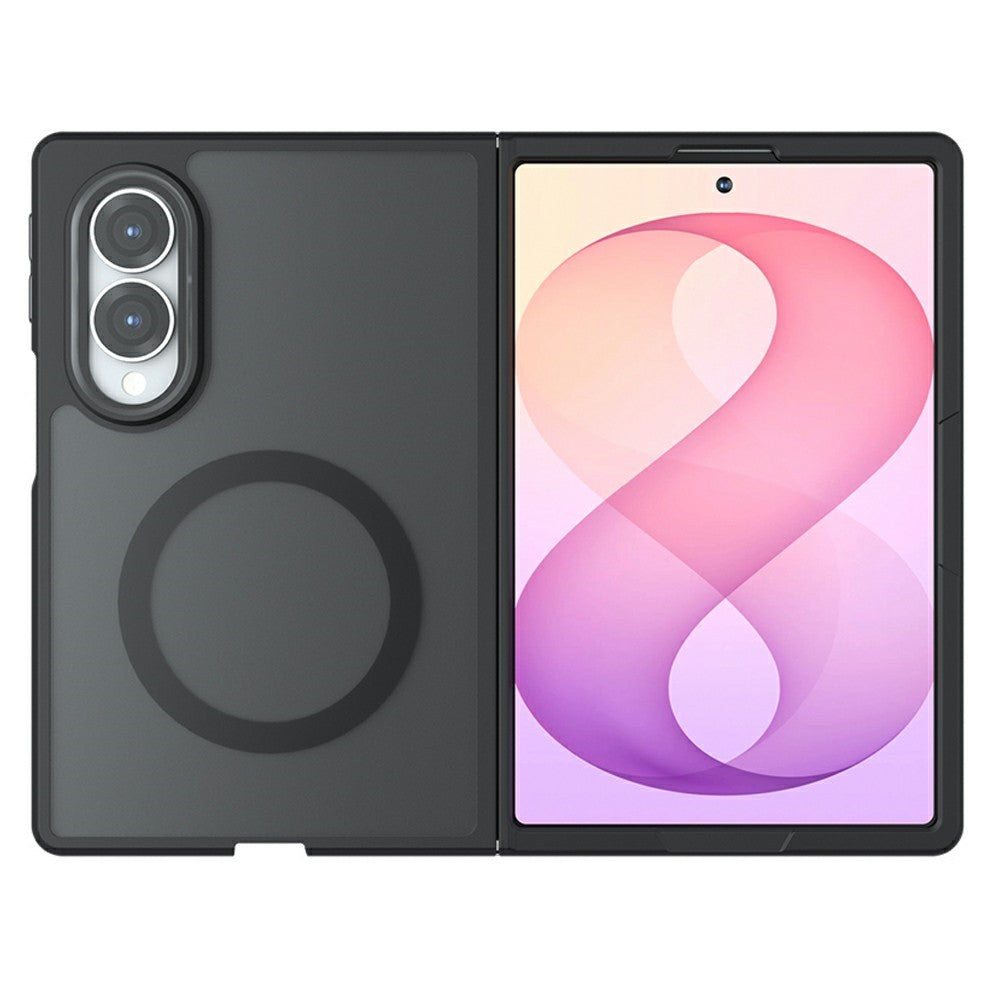 Coque MagSafe pour Samsung Galaxy Z Fold8 F971, Techsuit, PureFrost, Noir Satiné
