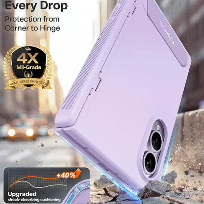 MagSafe Case for Samsung Galaxy Z Fold8 F971, Torras, Ostand L1 Guardian, Light Purple