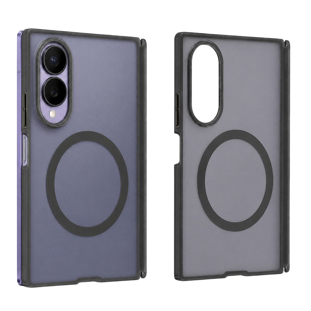 Coque MagSafe pour Samsung Galaxy Z Fold8 F976, Blueo, Skin Friendly Anti-Chute, Noir Satiné