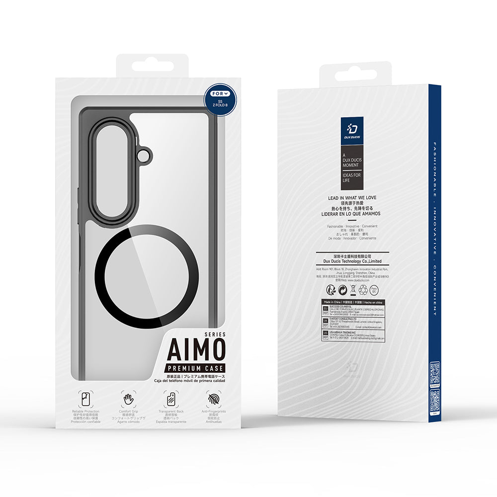 Coque MagSafe pour Samsung Galaxy Z Fold8 Ultra F976, DUX DUCIS, Aimo, Noire