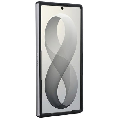 Coque MagSafe pour Samsung Galaxy Z Fold8 Ultra F976, Guess, Support Anneau Logo Classique Grainé, Beige