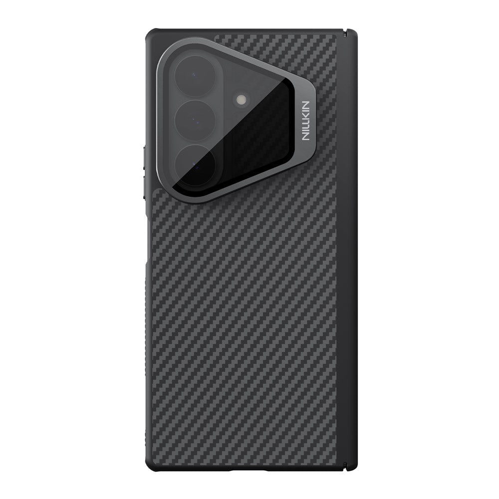 Coque MagSafe pour Samsung Galaxy Z Fold8 Ultra F976, Nillkin, CarboProp avec protection d'objectif noire transparente, noire