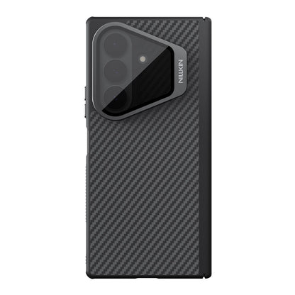 Coque MagSafe pour Samsung Galaxy Z Fold8 Ultra F976, Nillkin, CarboProp avec protection d'objectif noire transparente, noire