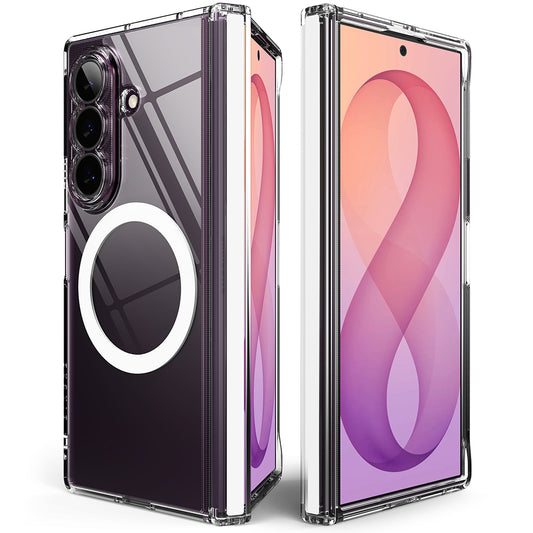 Coque MagSafe pour Samsung Galaxy Z Fold8 Ultra F976, Ringke, Fusion Flap, Transparente