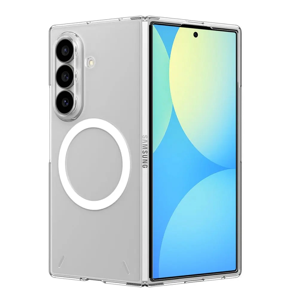 Coque MagSafe pour Samsung Galaxy Z Fold8 Ultra F976, Spigen, Air Skin, Transparente Blanche ACS11505