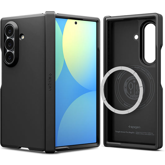 Coque MagSafe pour Samsung Galaxy Z Fold8 Ultra F976, Spigen, Tough Armor Pro, Noire ACS11507