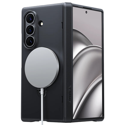 Coque MagSafe pour Samsung Galaxy Z Fold8 Ultra F976, Torras, Ostand Q3 Spin, Noire