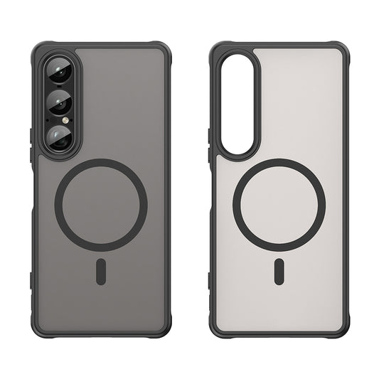 Coque MagSafe pour Sony Xperia 1 VII, Techsuit, HaloFrost II, Noire