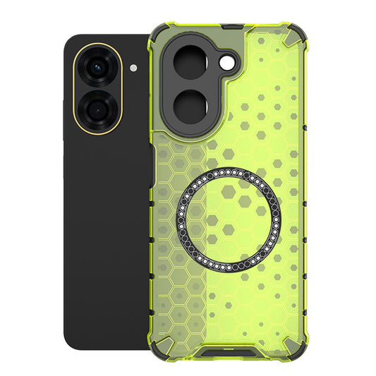 Coque MagSafe pour Xiaomi Redmi A5 4G (Régional), Techsuit, HoneyComb Shield, Vert
