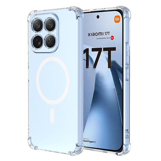 Coque MagSafe pour Xiaomi 17T, OEM, Antichoc, Transparente