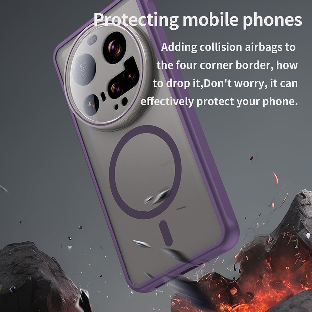 Coque MagSafe pour Xiaomi 15 Ultra, Techsuit, HaloFrost II, Violet