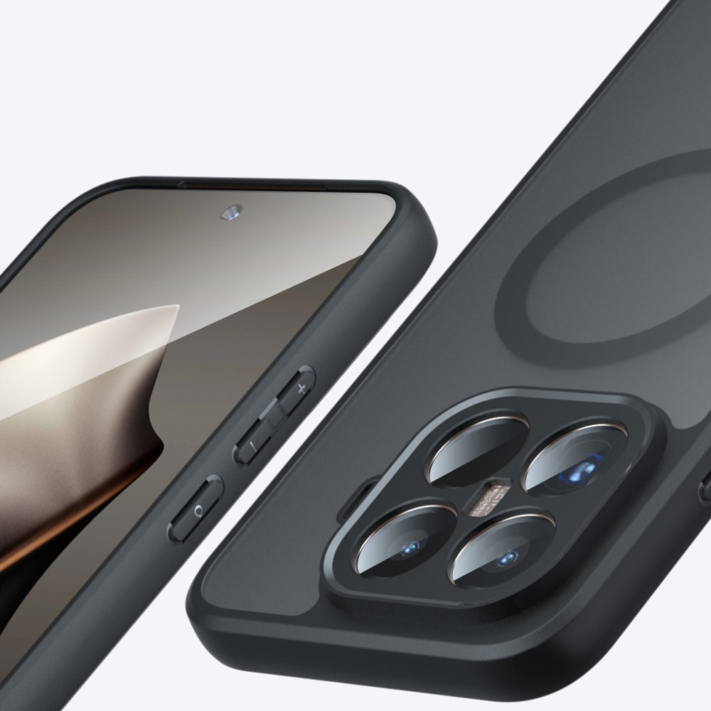 Étui MagSafe pour Xiaomi 15T Pro, Techsuit, PureFrost, Noir Satiné