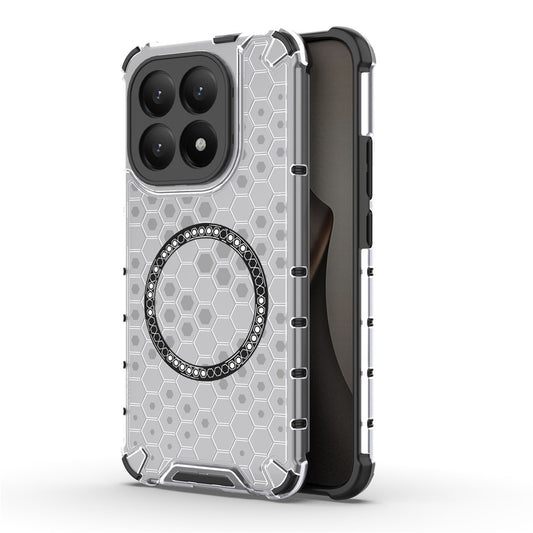 Coque MagSafe pour Xiaomi 15T, Techsuit, HoneyComb Shield, Blanche
