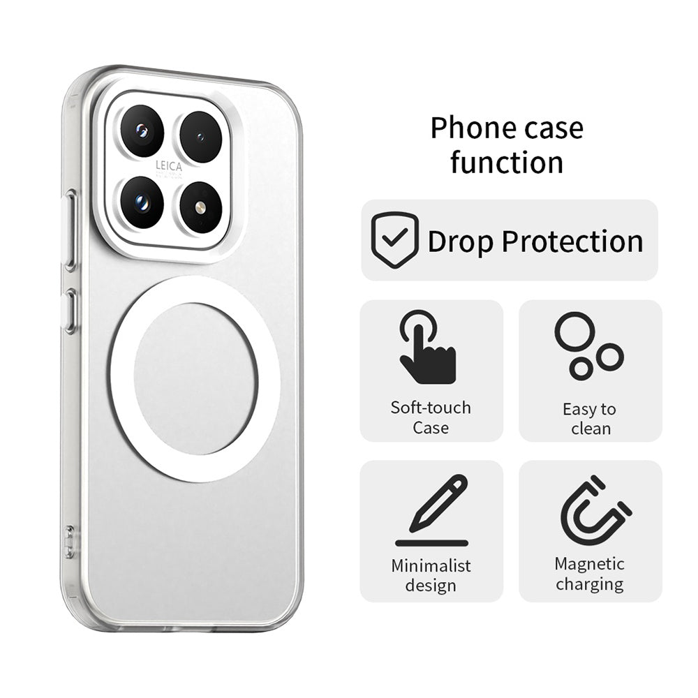 Housse MagSafe pour Xiaomi 17, Techsuit, CandyCase, Blanche
