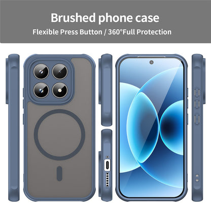Étui MagSafe pour Xiaomi 17, Techsuit, HaloFrost II, Bleu Marine