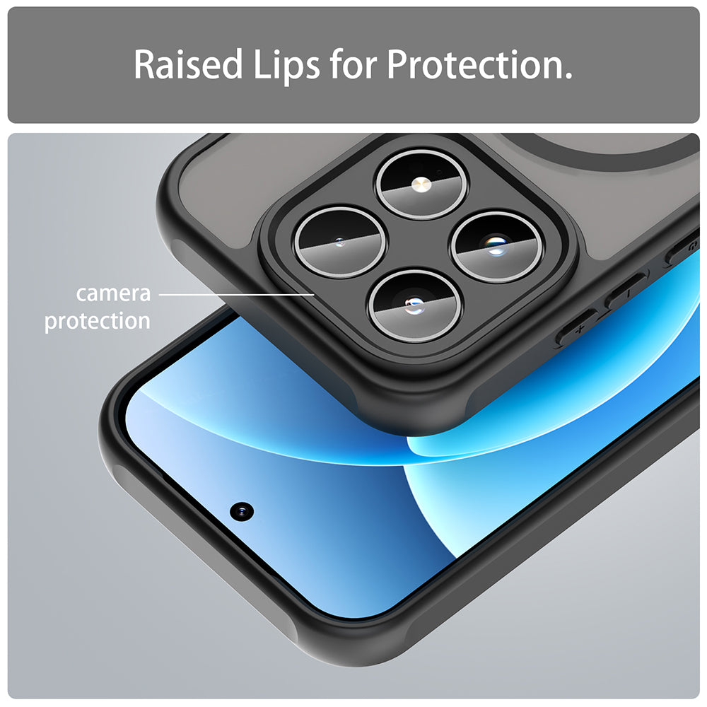 Coque MagSafe pour Xiaomi 17, Techsuit, HaloFrost II, Noire