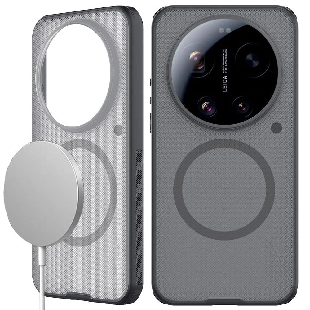 Coque MagSafe pour Xiaomi 17 Ultra, Nillkin, Super Shield Pro, Noire Transparente