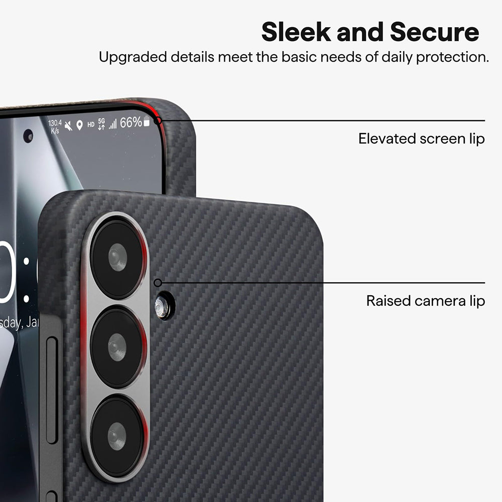 Coque MagSafe pour Xiaomi 17 Ultra, Techsuit, Fibre d'Aramid, Noire