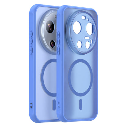 Coque MagSafe pour Xiaomi 17 Ultra, Techsuit, HaloFrost II, Bleue