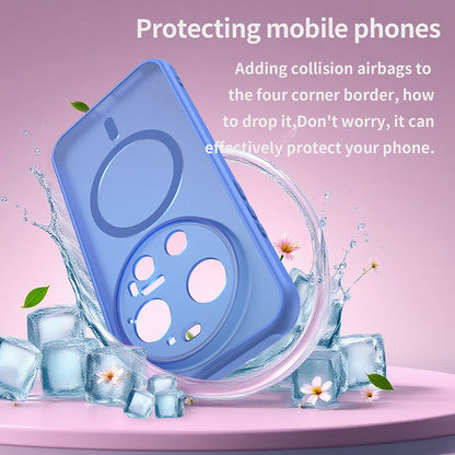 Coque MagSafe pour Xiaomi 17 Ultra, Techsuit, HaloFrost II, Bleue