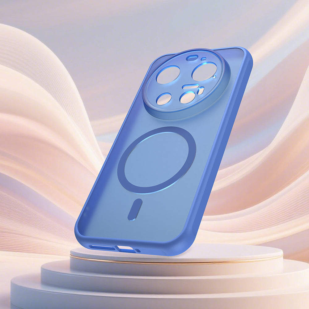 Coque MagSafe pour Xiaomi 17 Ultra, Techsuit, HaloFrost II, Bleue
