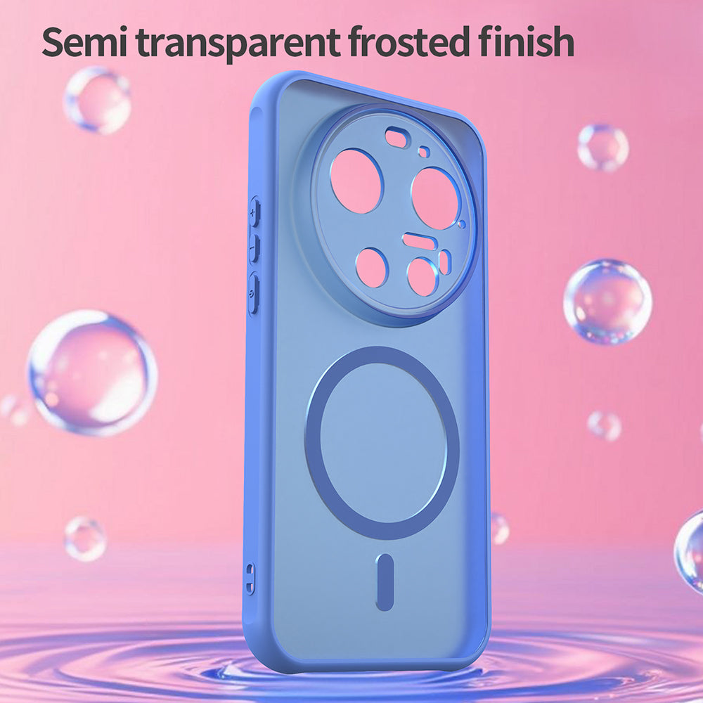 Coque MagSafe pour Xiaomi 17 Ultra, Techsuit, HaloFrost II, Bleue