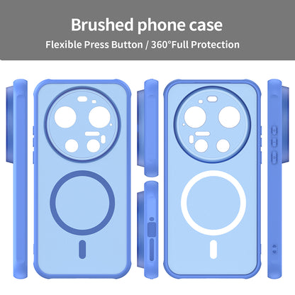 Coque MagSafe pour Xiaomi 17 Ultra, Techsuit, HaloFrost II, Bleue