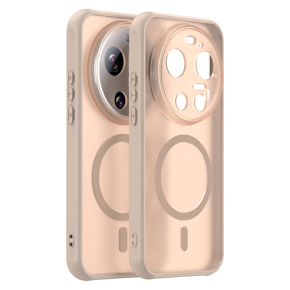 MagSafe Case for Xiaomi 17 Ultra, Techsuit, HaloFrost II, Gold