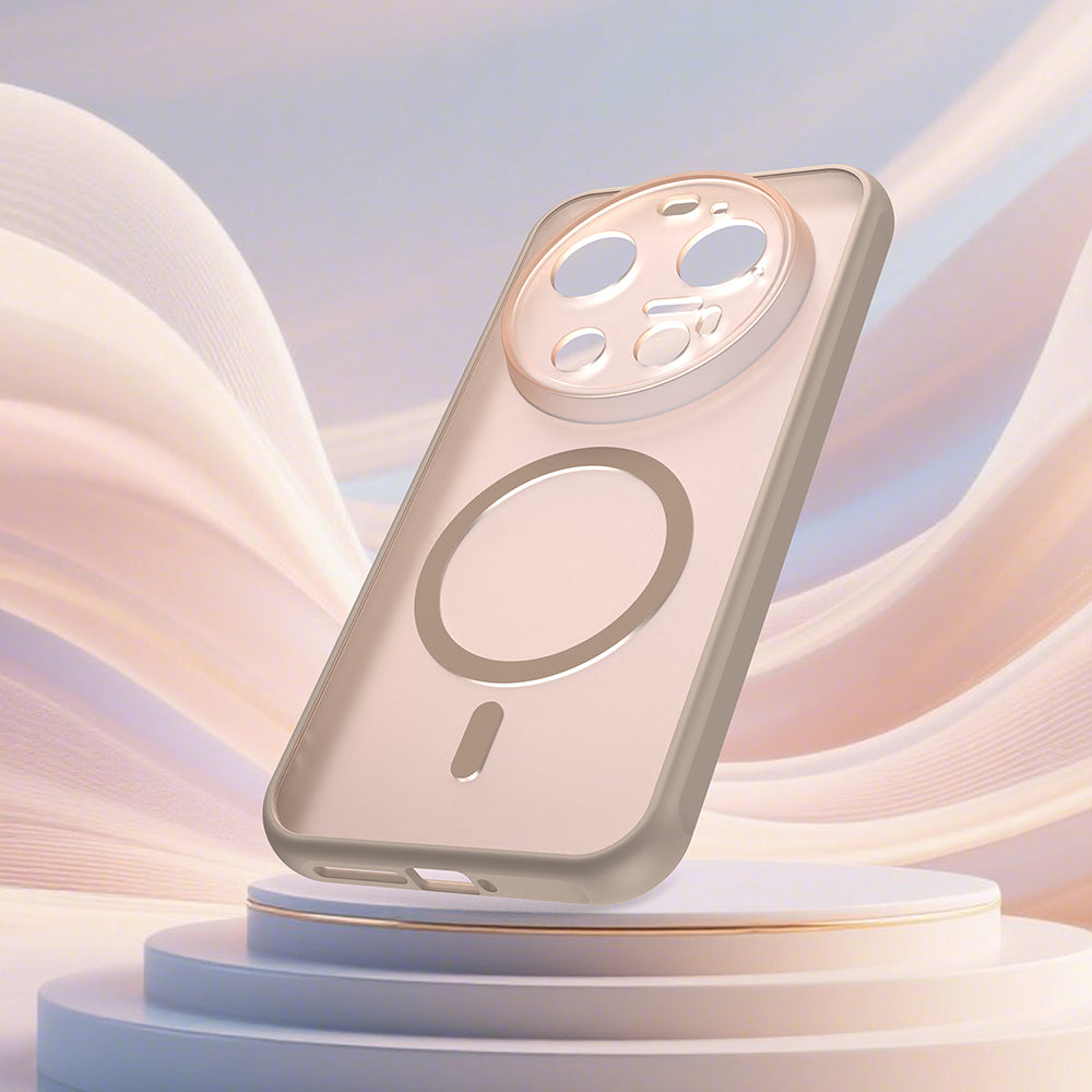 MagSafe Case for Xiaomi 17 Ultra, Techsuit, HaloFrost II, Gold