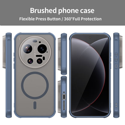 Coque MagSafe pour Xiaomi 17 Ultra, Techsuit, HaloFrost II, Bleu Marine