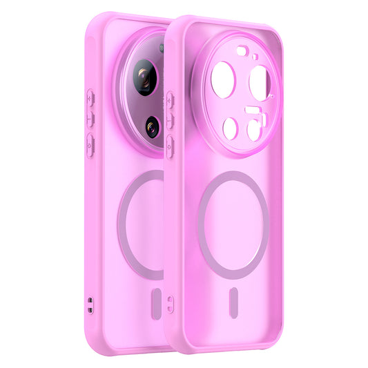 Coque MagSafe pour Xiaomi 17 Ultra, Techsuit, HaloFrost II, Rose